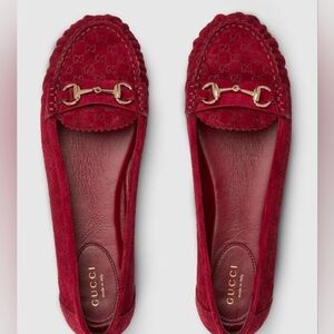 Gucci Women's Deep Red Flats